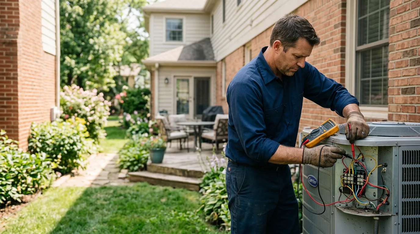 HVAC technician working near Oak Grove, KY
